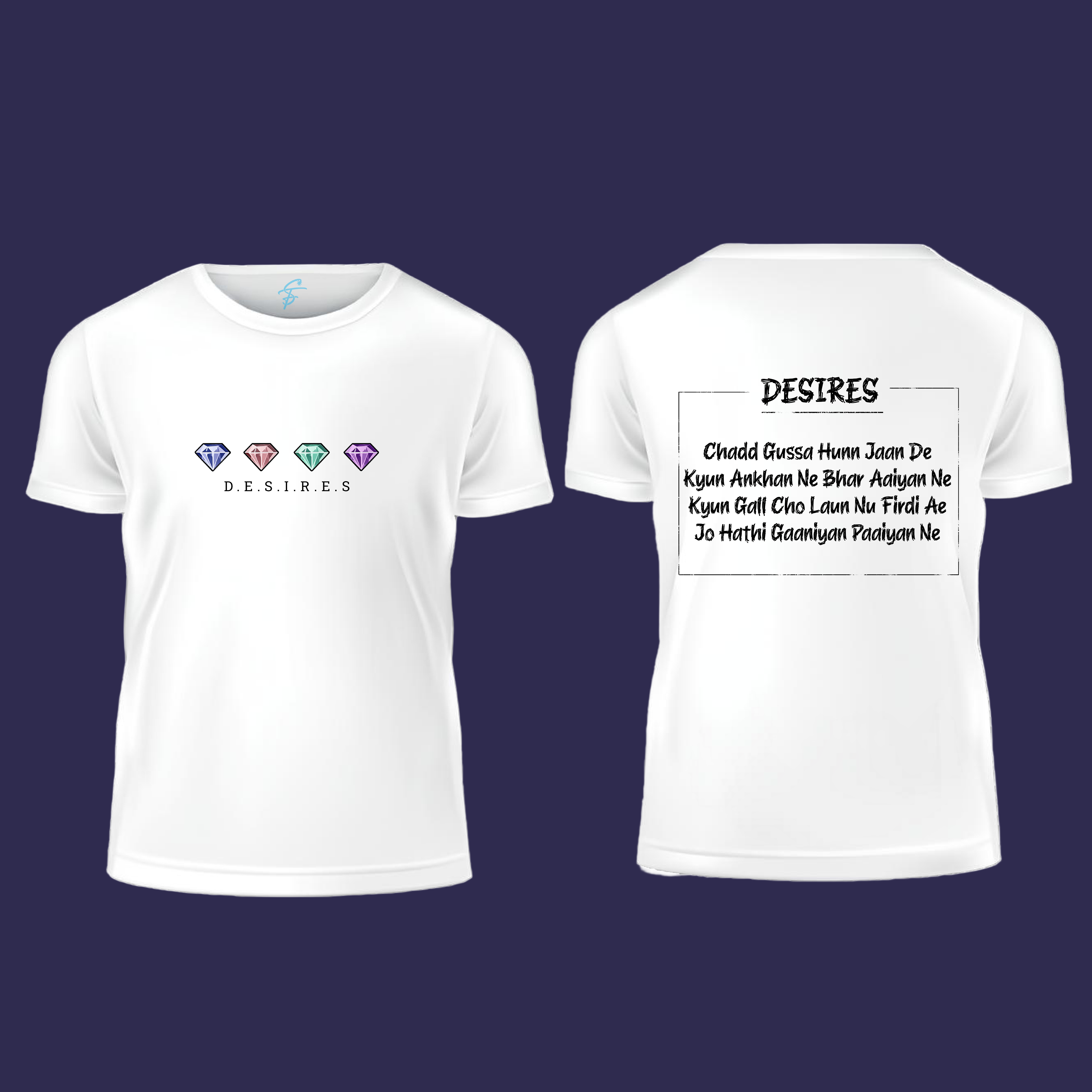 Desires By Ap Dhillon , T-Shirt, 100% Cotton